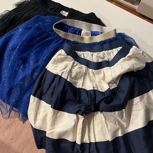 Elegant Black and Blue Skirt with Versatile Style